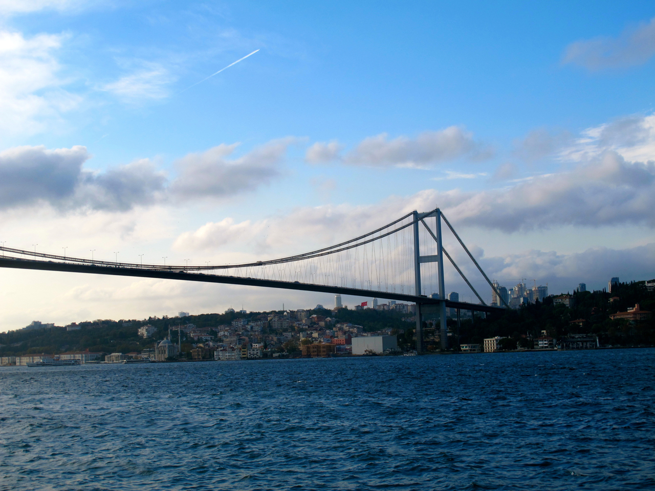 One the two bridges over Bosphorus